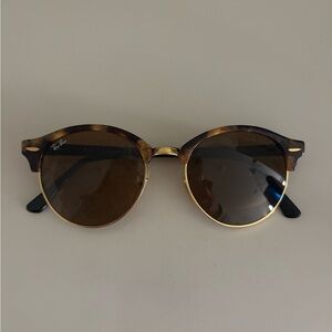 Ray-Ban Tortoise Shell Sunglasses Club Master Rounded